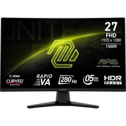 MSI MAG 274CXF écran plat de PC 68,6 cm (27") 1920 x 1080 pixels Full HD Noir 
