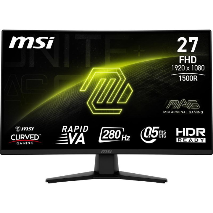 MSI MAG 274CXF écran plat de PC 68,6 cm (27") 1920 x 1080 pixels Full HD Noir 