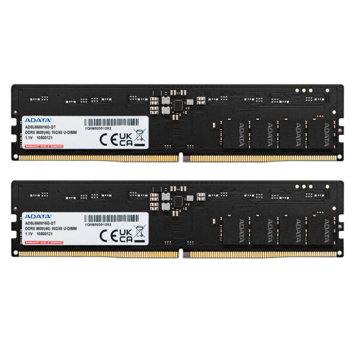 ADATA DDR5 5600 U-DIMM module de mémoire 32 Go 2 x 16 Go 288-pin DIMM ECC 