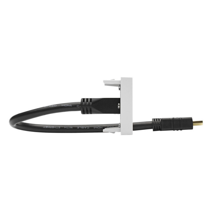 Sommer cable FICHE MODULE HDMI  45x45 mm, plastique, blanc 