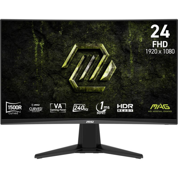 MSI MAG 245C X24 écran plat de PC 59,9 cm (23.6") 1920 x 1080 pixels Full HD LCD Noir 