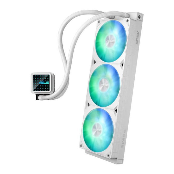 ASUS Prime LC 360 ARGB White Edition Processeur Refroidisseur de liquide tout-en-un 12 cm Blanc 1 pièce(s) 