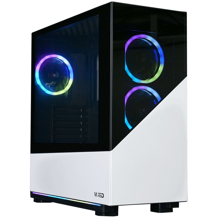 ELITE WHITE Rainbow ARGB MR-007 - MT/Sans Alim/ATX - MR007 | M.RED 