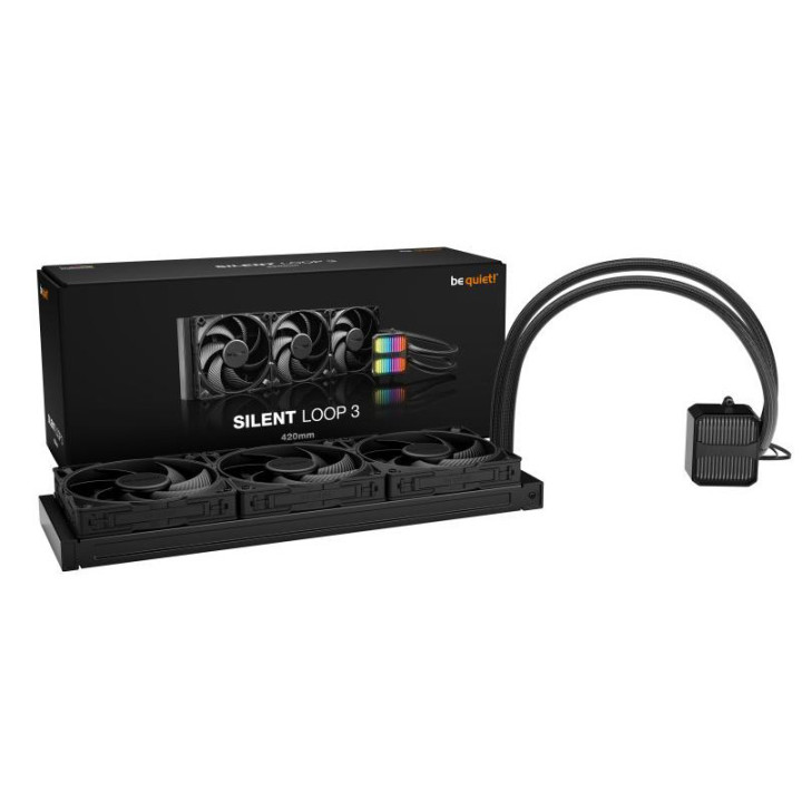 be quiet! Silent Loop 3 420 mm | Système de refroidissement liquide tout-en-un, 420 mm, noir, socket Intel et AMD 