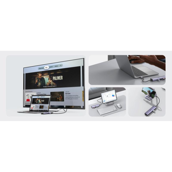 UGREEN Adaptateur Multiport 7-en-1 4K HDMI vers USB C *60515 
