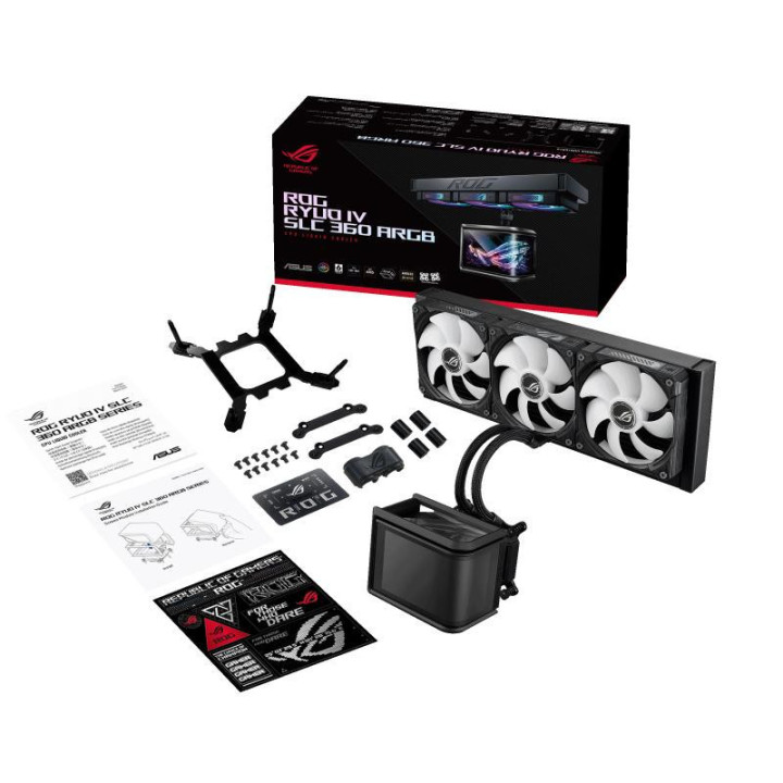 ASUS ROG Ryuo IV SLC 360 ARGB Processeur Refroidisseur de liquide tout-en-un 12 cm Noir 