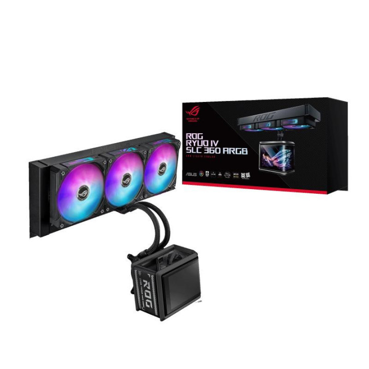 ASUS ROG Ryuo IV SLC 360 ARGB Processeur Refroidisseur de liquide tout-en-un 12 cm Noir 