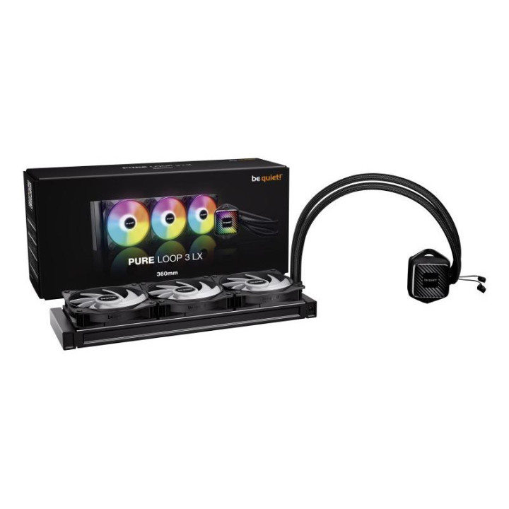 be quiet! PURE LOOP 3 LX Processeur Refroidisseur de liquide tout-en-un 12 cm Noir 1 pièce(s) 