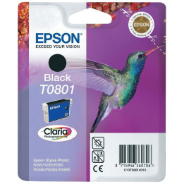 Cartouche Claria T0801 Noire - C13T080140 | Epson 