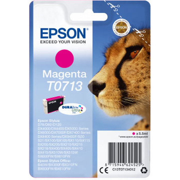 Cartouche DURABrite T0713 Magenta - C13T07134012 - C13T07134012 | Epson 