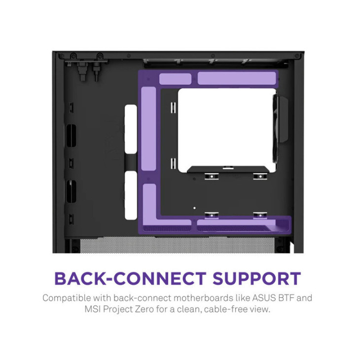 NZXT H3 Flow micro-ATX Mid-tower Case - All Black Color 