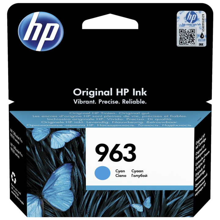 Cartouche encre 963 Bleu - 3JA23AE#BGX | HP 