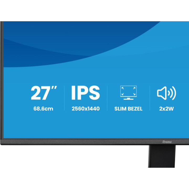 iiyama ProLite X2791QS-B1 écran plat de PC 68,6 cm (27") 2560 x 1440 pixels Quad HD LED Noir 
