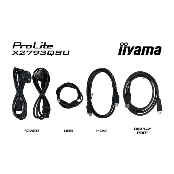 iiyama ProLite X2793QSU-B1 écran plat de PC 68,6 cm (27") 2560 x 1440 pixels Quad HD LED Noir 