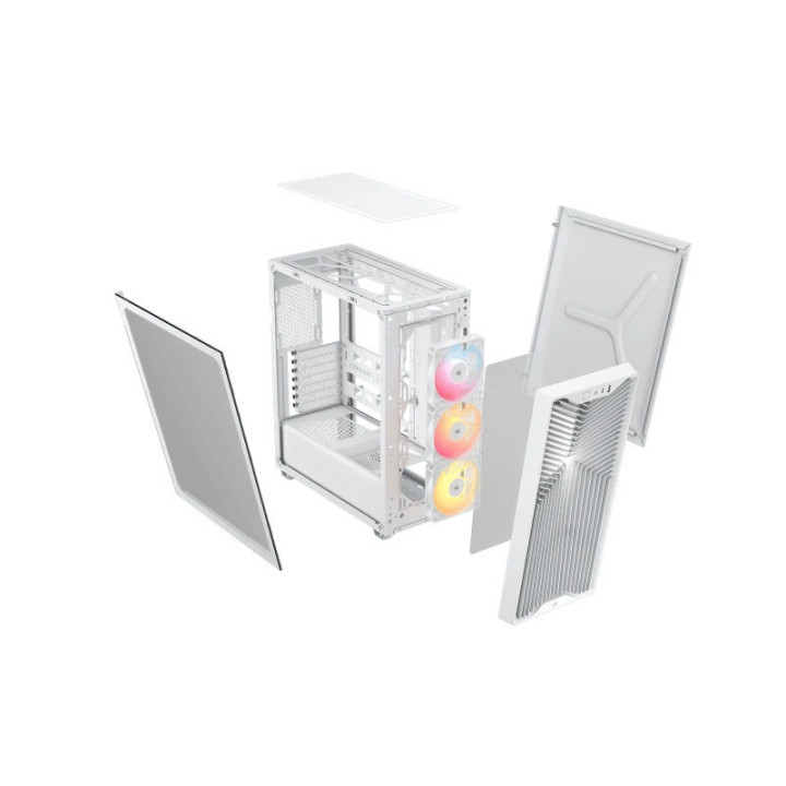 CORSAIR 3200D RS ARGB Mid-Tower Performance Case White 