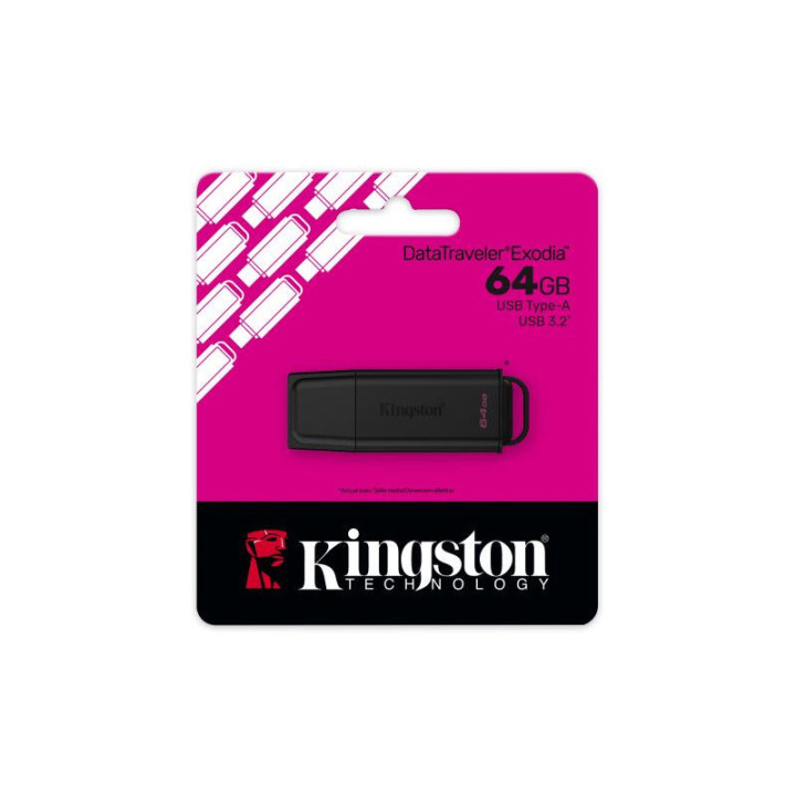 Kingston Technology DataTraveler 64Go Stockage portable USB 3.2 Gen 1 Exodia Noir 
