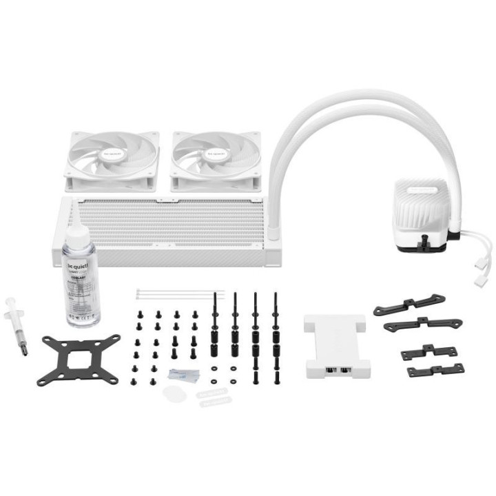 be quiet! Light Loop 240 mm White | Système de refroidissement liquide tout-en-un, 240 mm, blanc, socket Intel et AMD, ARGB 