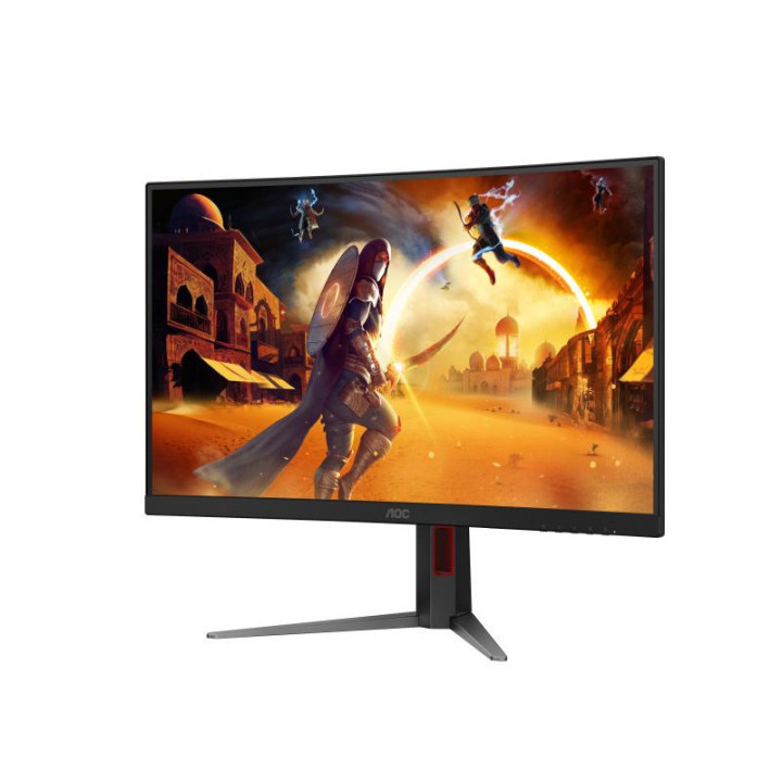 AOC G4 CQ27G4Z2AD écran plat de PC 68,6 cm (27") 2560 x 1440 pixels Quad HD LED Noir, Rouge 