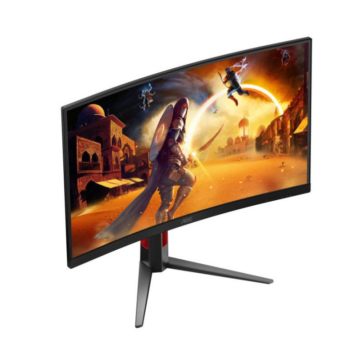 AOC G4 CQ27G4Z2AD écran plat de PC 68,6 cm (27") 2560 x 1440 pixels Quad HD LED Noir, Rouge 