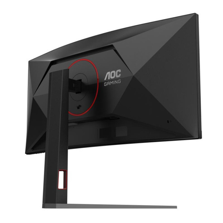 AOC G4 CU34G4 écran plat de PC 86,4 cm (34") 3440 x 1440 pixels Wide Quad HD LED Noir, Rouge 