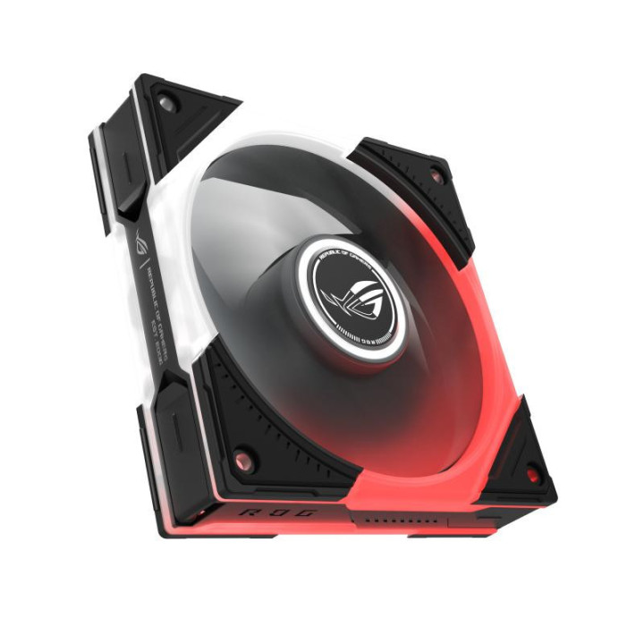ASUS ROG Eurux GR120 ARGB Reverse Fan - Triple Pack Boitier PC Ventilateur 12 cm Noir, Blanc 3 pièce(s) 