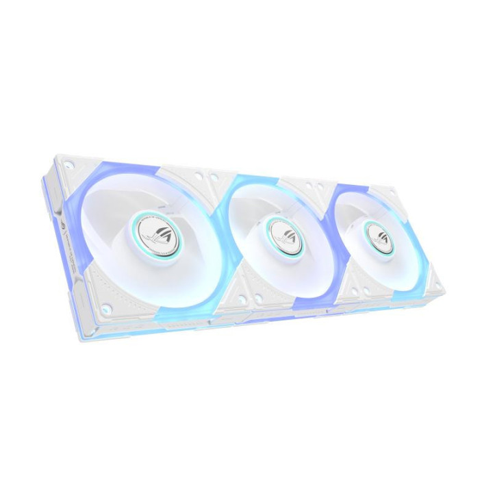 ASUS ROG Eurux GR120 ARGB Reverse Fan White Edition - Triple Pack Boitier PC Ventilateur 12 cm Blanc 3 pièce(s) 