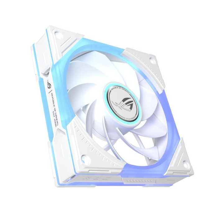 ASUS ROG Eurux GR120 ARGB Reverse Fan White Edition - Triple Pack Boitier PC Ventilateur 12 cm Blanc 3 pièce(s) 