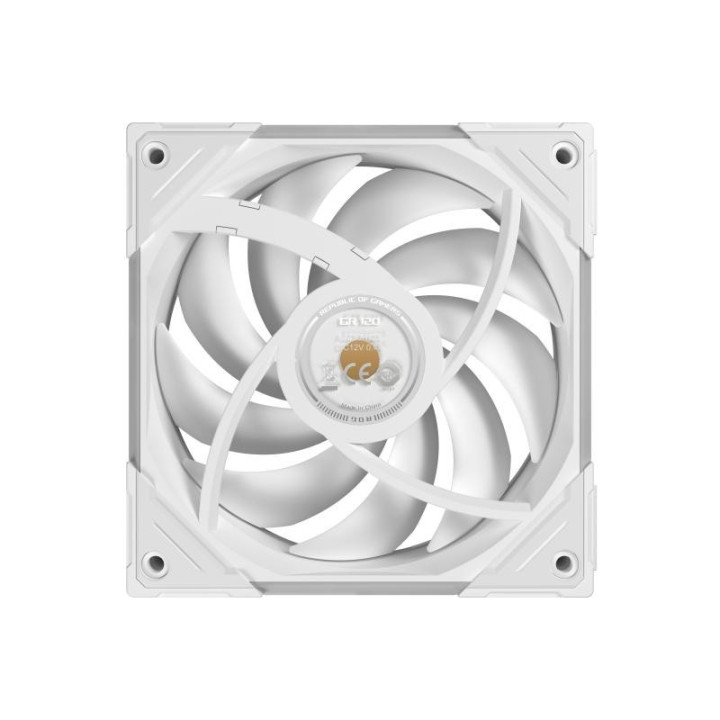 ASUS ROG Eurux GR120 ARGB Reverse Fan White Edition - Triple Pack Boitier PC Ventilateur 12 cm Blanc 3 pièce(s) 