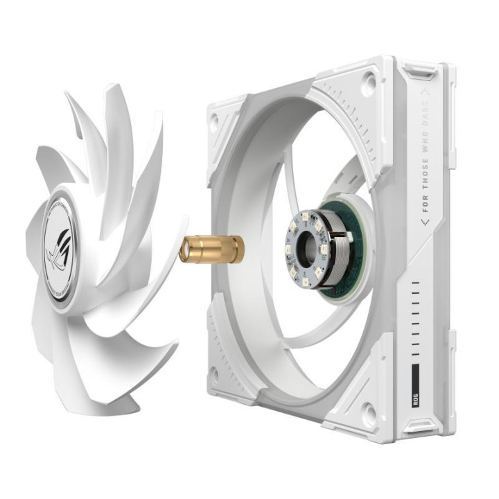 ASUS ROG Eurux GR120 ARGB Reverse Fan White Edition - Triple Pack Boitier PC Ventilateur 12 cm Blanc 3 pièce(s) 