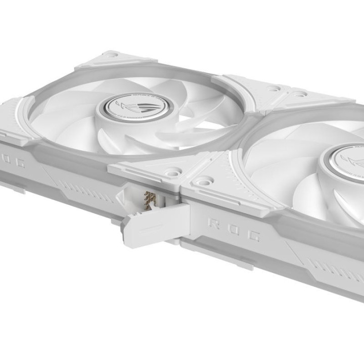 ASUS ROG Eurux GR120 ARGB Reverse Fan White Edition - Triple Pack Boitier PC Ventilateur 12 cm Blanc 3 pièce(s) 