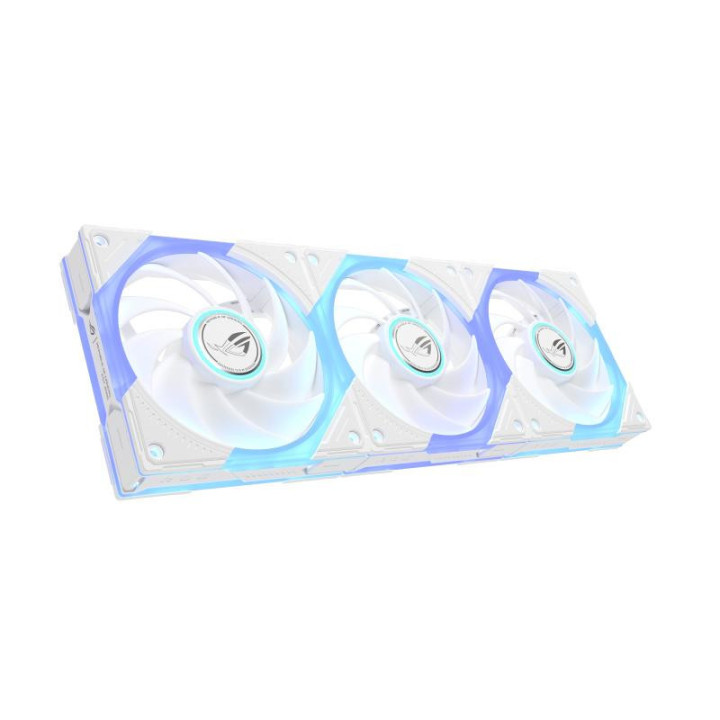 ASUS ROG Eurux GR120 ARGB Fan White Triple Pack Boitier PC Ventilateur 12 cm Blanc 3 pièce(s) 