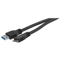 Câble micro USB3 B Male - USB3 A - 1.80m - 53247411998875 | Générique 
