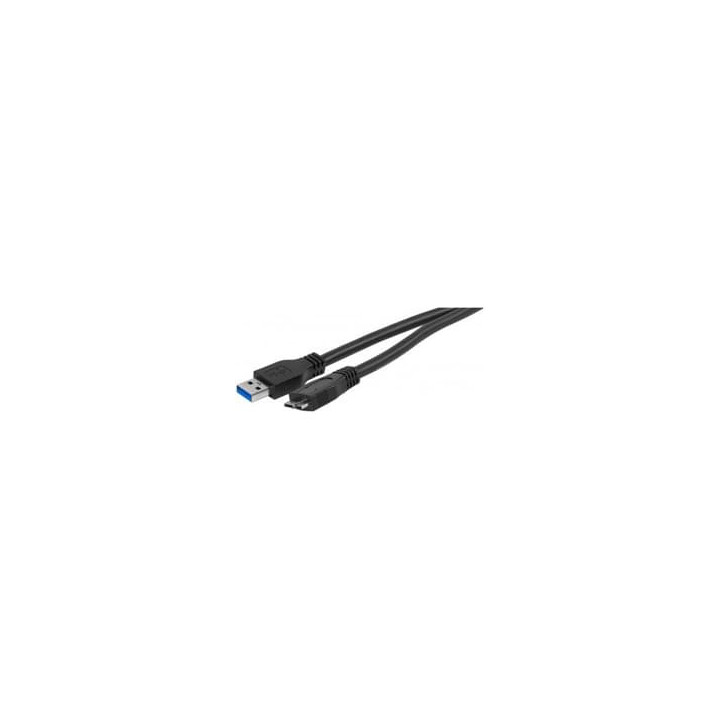Câble micro USB3 B Male - USB3 A - 1.80m - 53247411998875 | Générique 
