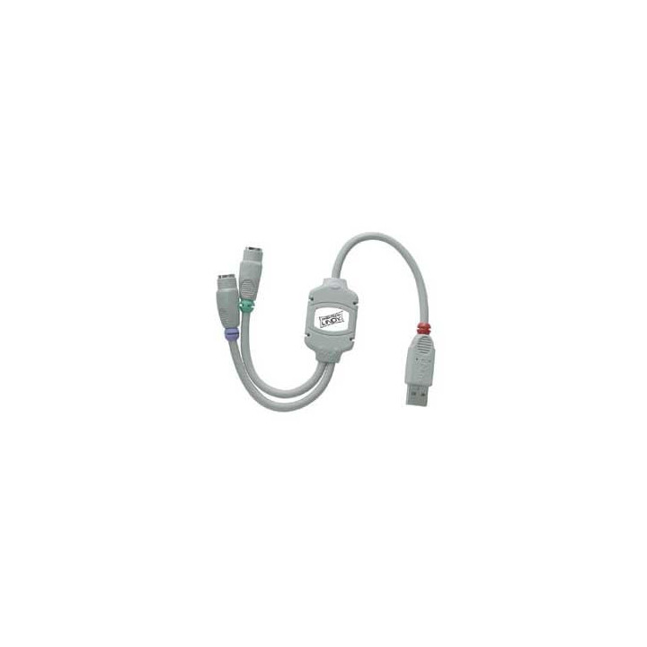 Adaptateur USB à 2 ports PS2 - 04086412991075 | Générique 