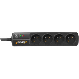 Parasurtenseur 4 prises S4 Black Line II | Infosec 