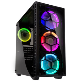 Observatory RGB Black - MT/E-ATX/Verre trempé | Kolink 