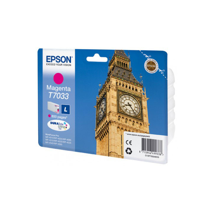 Cartouche T7033 Magenta - Big Ben - C13T70334010 | Epson 