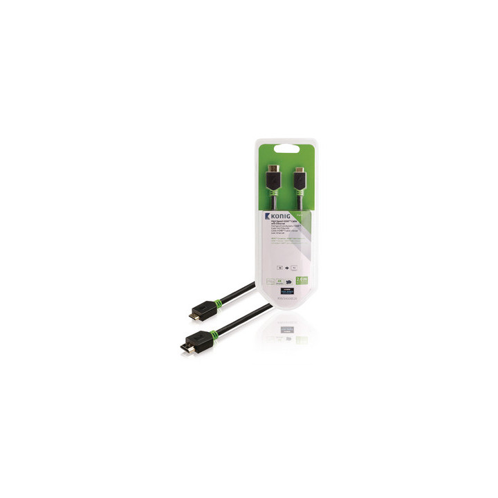 Connecteur HDMI - HDMI Mini Mâle 2.00 m Anthracite - KNV34500E20 | Générique 