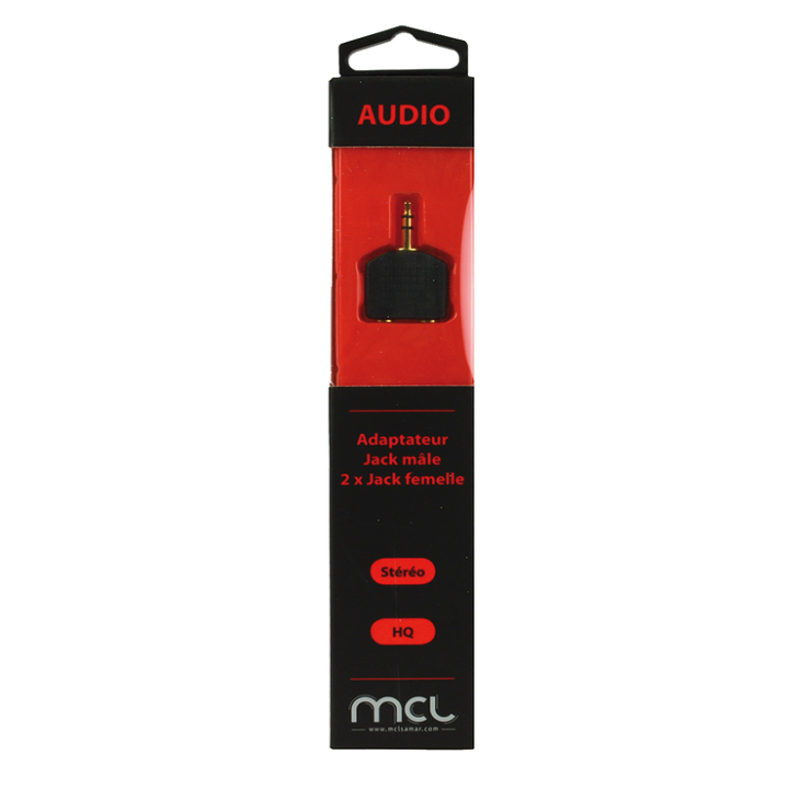 Adaptateur JACK mâle / 2 x JACK femelle haute qual - CG701HQZ | MCL Samar 