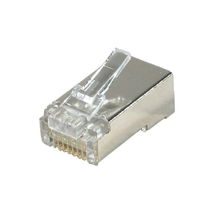 Connecteurs RJ45 Blindés Cat.6 + insert (par 10) - 92088021993063 | Générique 