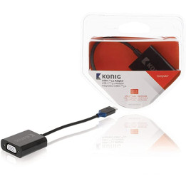 Adaptateur USB-C Male - VGA Female Anthracite - KNC64850E02 | Générique 