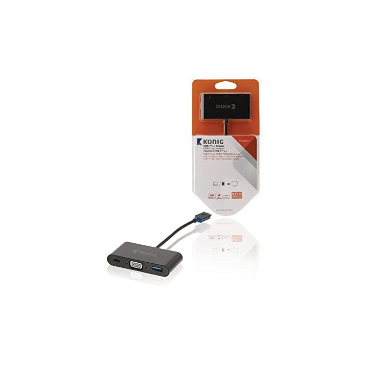 USB 3.1 Adapter USB-C Male - USB A Female / USB-C  - KNC64760E02 | Générique 