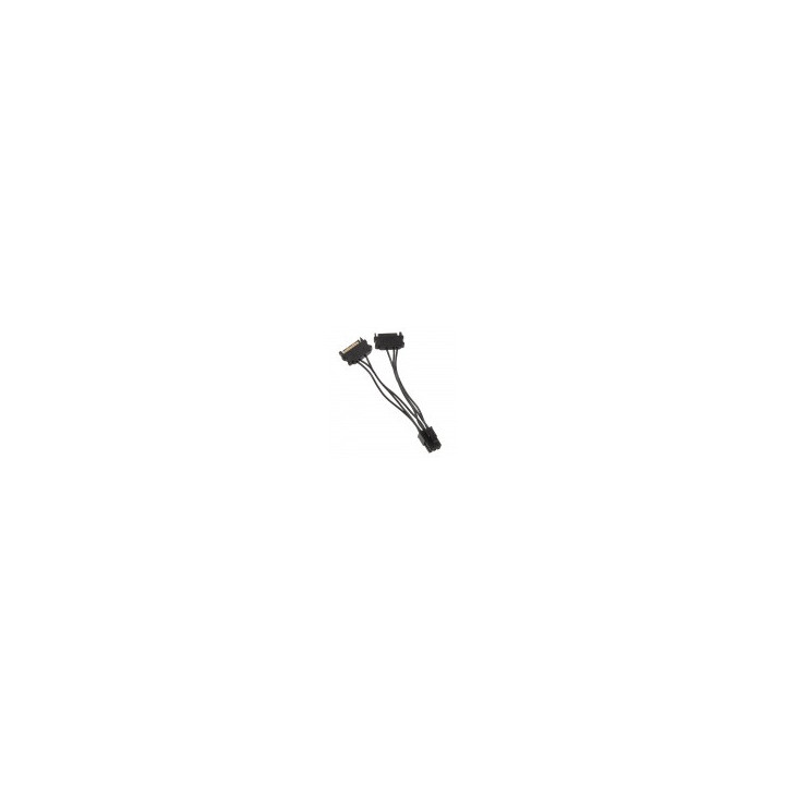 Adapateur 2xSATA vers PCI Express 6 pins   10 cm - ZUAD769 | Kolink 