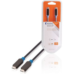 câble USB: USB 3.1 C, 1 m - Gris - KNC64700E10 | Générique 