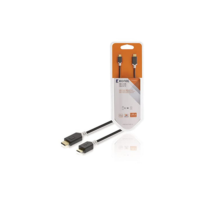CÂBLE USB 2.0 CM - MBM USB-C MALE - USB MICRO-B 1. - KNC60750E10 | Générique 