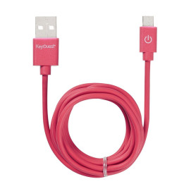 Cable Micro USB rouge - KO016428 | KEYOUEST 