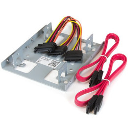 Dual 2.5 SATA HDD to 3.5 Mount Bracket - BRACKET25X2 | StarTech 