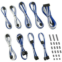 Kit ext. 7 Câbles tressés Ultimate - Blanc Bleu - KEX01WU | M.RED 
