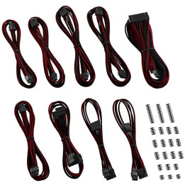 Kit ext. 7 Câbles tressés Ultimate - Noir Rouge - KEX01BR | M.RED 