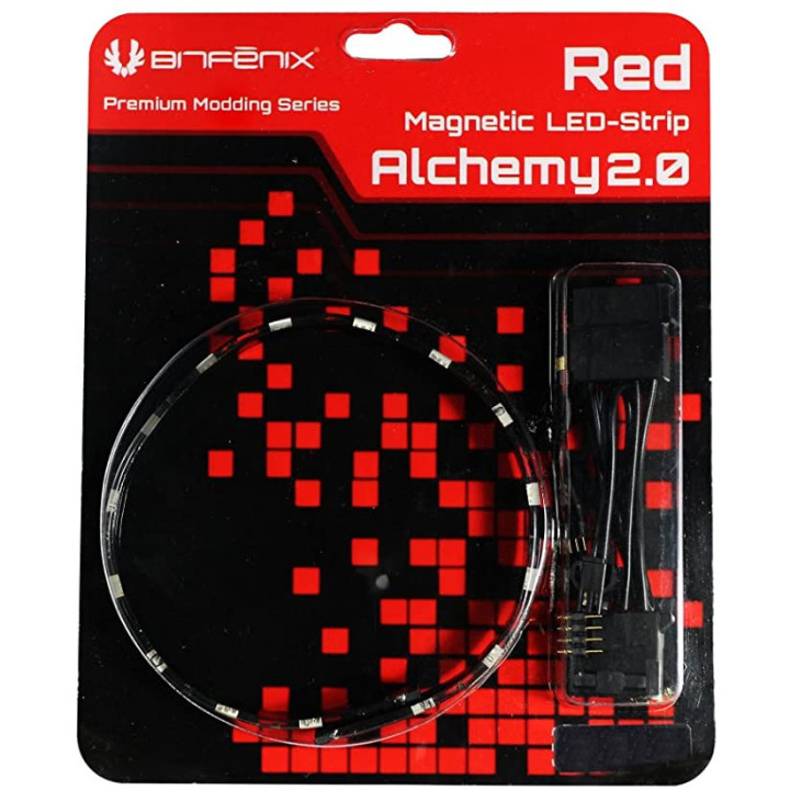 Alchemy 2.0 Magnetic LED-Strip - 30cm  15 LEDs  Ro - BFAMAG30RK15RP | BitFenix 